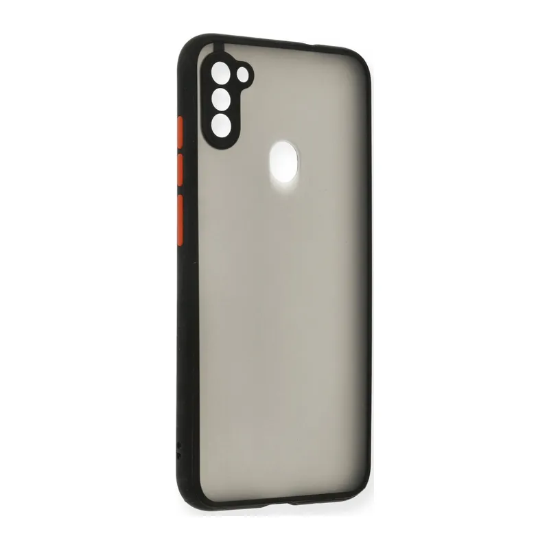 Galaxy A11 Kılıf Montreal Silikon Kapak - Siyah