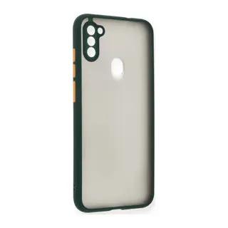 Galaxy A11 Kılıf Montreal Silikon Kapak - Yeşil