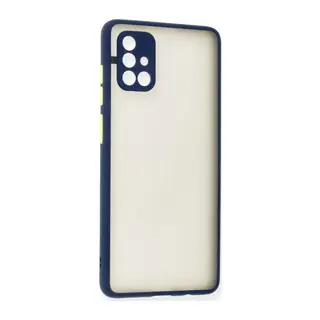 Galaxy A71 Kılıf Montreal Silikon Kapak - Lacivert
