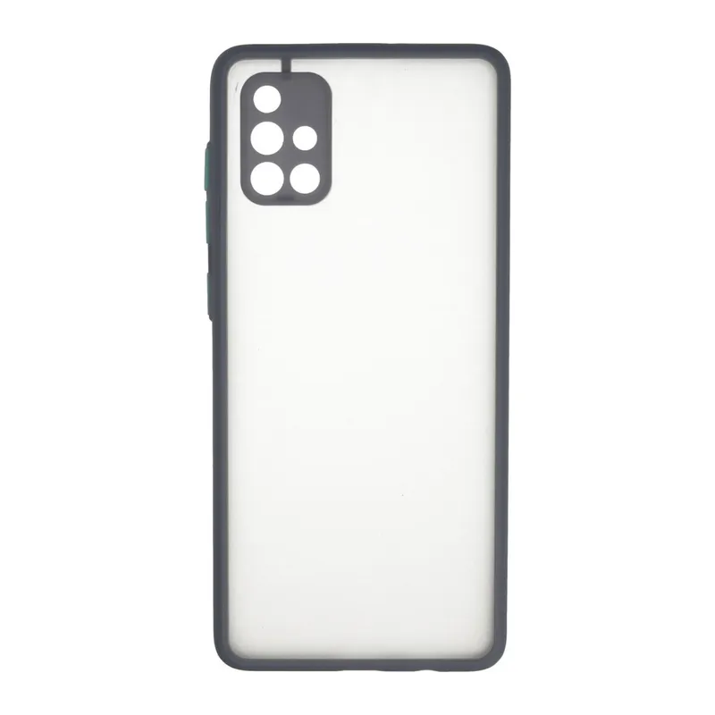 Galaxy A71 Kılıf Montreal Silikon Kapak - Gri
