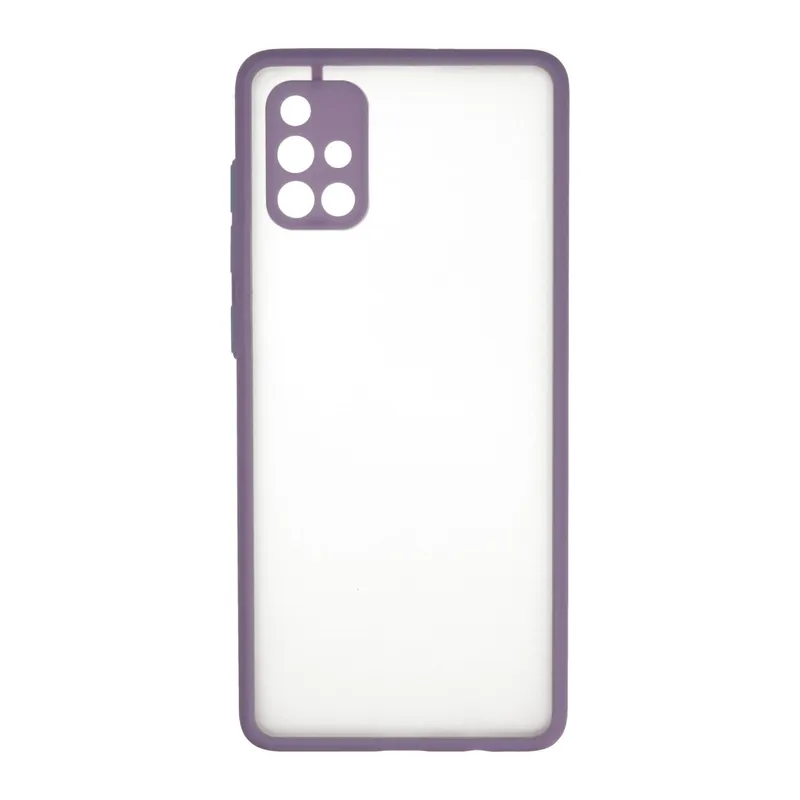 Galaxy A71 Kılıf Montreal Silikon Kapak - Mor