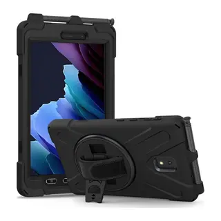 Galaxy T577 Tab Active 3 Kılıf Amazing Tablet Kapak - Siyah