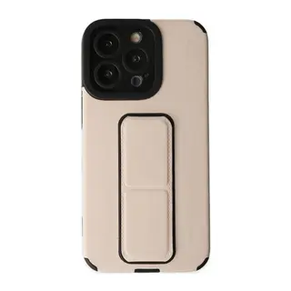 İphone 13 Pro Max Kılıf Mega Standlı Silikon - Gold