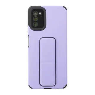 Galaxy A03s Kılıf Mega Standlı Silikon - Lila