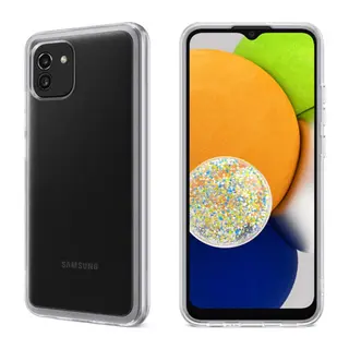 Galaxy A03 Kılıf Lüx Şeffaf Silikon