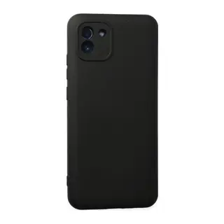 Galaxy A03 Kılıf Nano İçi Kadife Silikon - Siyah