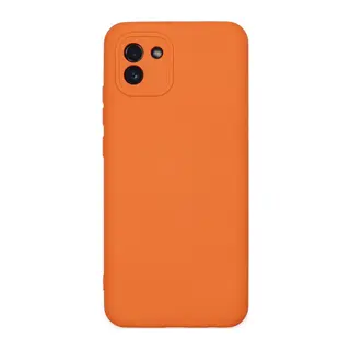 Galaxy A03 Kılıf Nano İçi Kadife Silikon - Turuncu