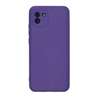 Galaxy A03 Kılıf Nano İçi Kadife Silikon - Mor