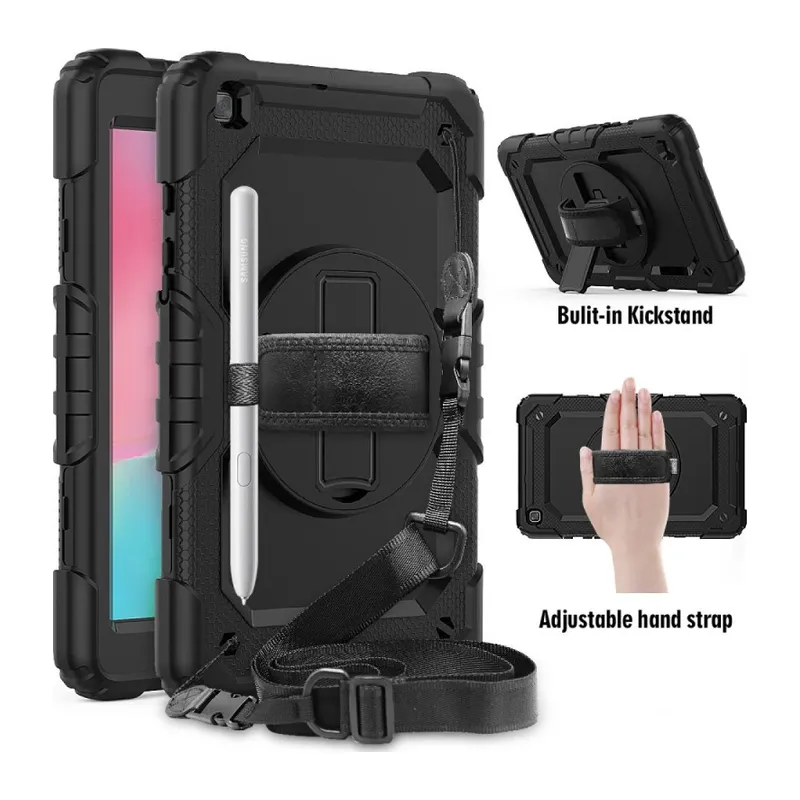 Galaxy T290 Tab A 8 Kılıf Pars Tablet Kapak - Siyah