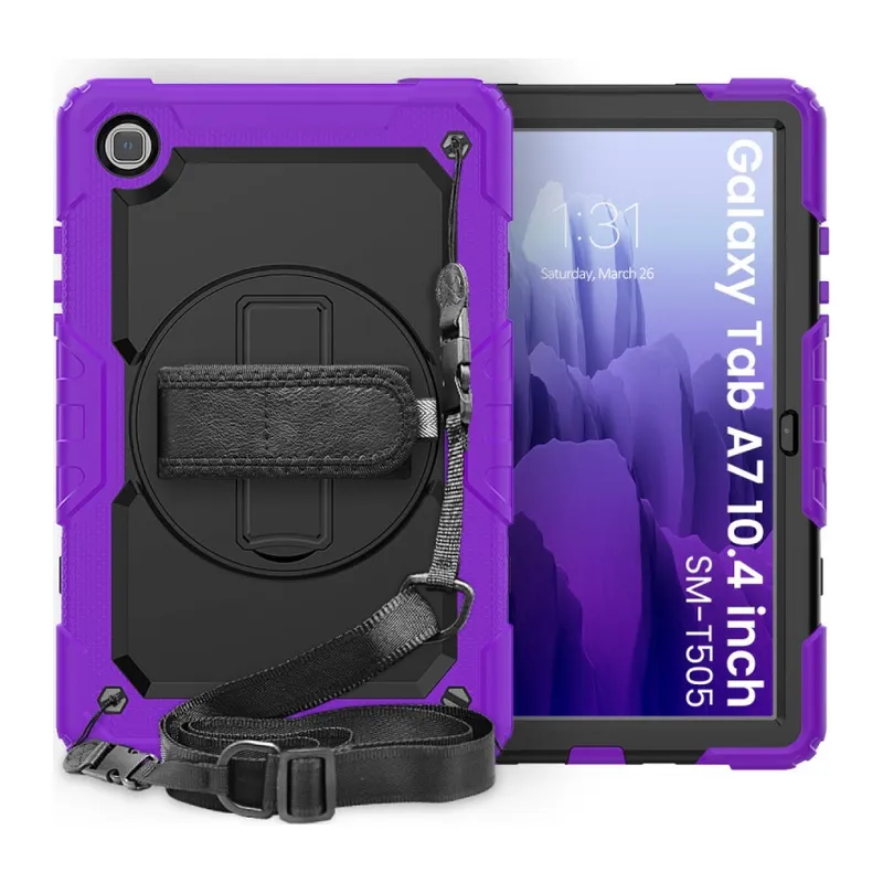 Galaxy T500 Tab A7 10.4 Kılıf Pars Tablet Kapak - Mor