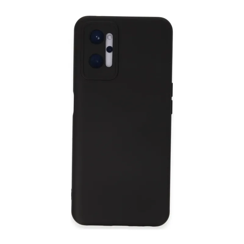 Realme 9i 4g Kılıf Nano İçi Kadife Silikon - Siyah