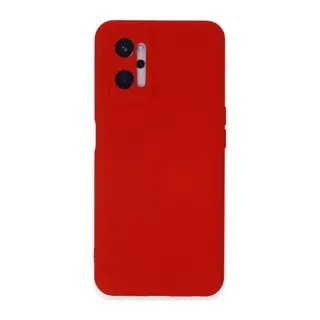 Realme 9i 4g Kılıf Nano İçi Kadife Silikon - Kırmızı