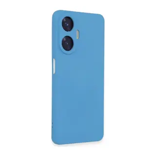 Realme C55 Kılıf Nano İçi Kadife Silikon - Mavi