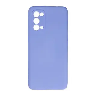 Oppo Reno 5 Kılıf Nano İçi Kadife Silikon - Lila