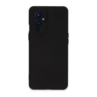 One Plus 9 Kılıf Nano İçi Kadife Silikon - Siyah
