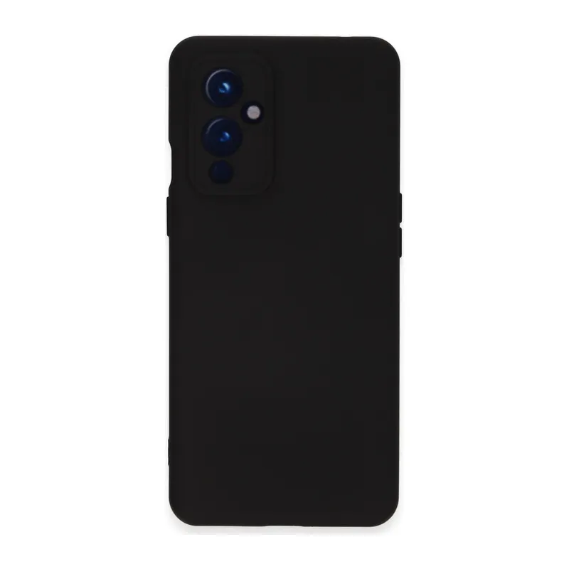 One Plus 9 Kılıf Nano İçi Kadife Silikon - Siyah