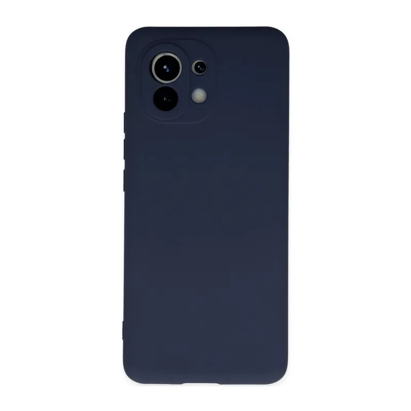 Xiaomi Mi 11 Kılıf Nano İçi Kadife Silikon - Lacivert