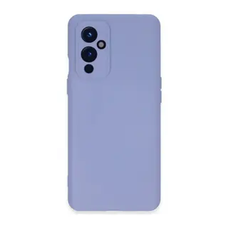 One Plus 9 Kılıf Nano İçi Kadife Silikon - Lila