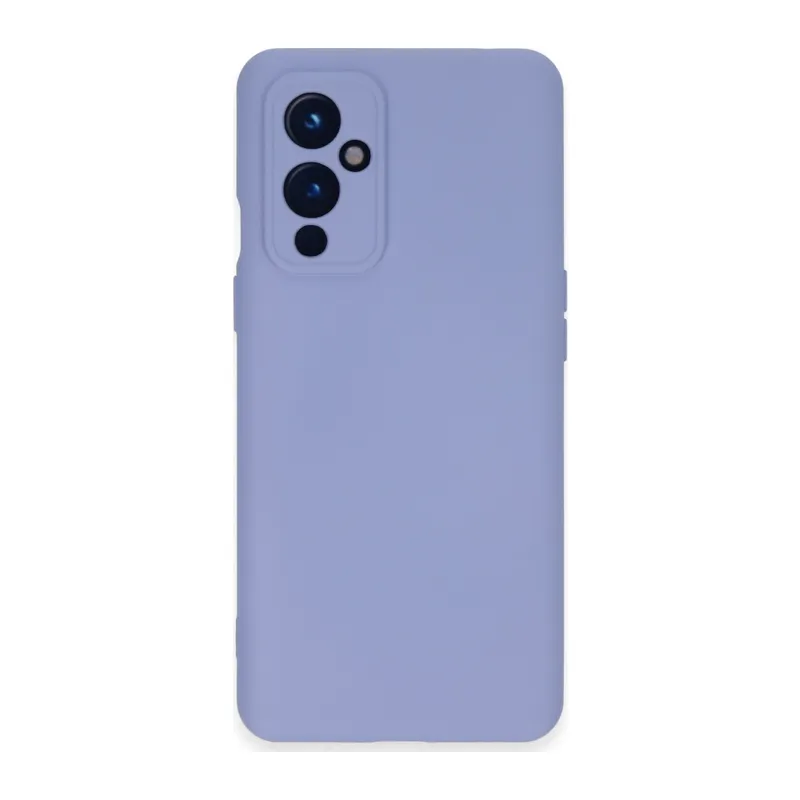 One Plus 9 Kılıf Nano İçi Kadife Silikon - Lila