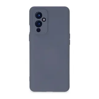 One Plus 9 Kılıf Nano İçi Kadife Silikon - Gri