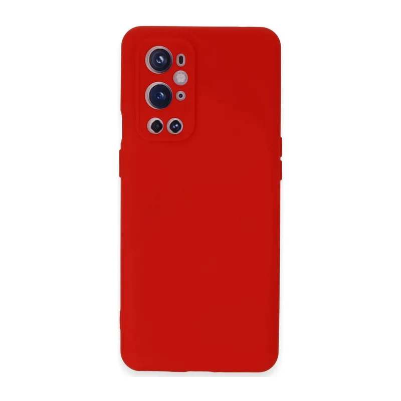One Plus 9 Pro Kılıf Nano İçi Kadife Silikon - Kırmızı