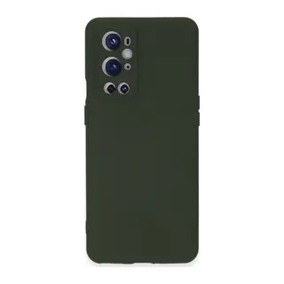 One Plus 9 Pro Kılıf Nano İçi Kadife Silikon - Koyu Yeşil