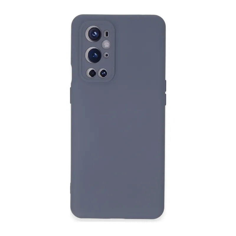 One Plus 9 Pro Kılıf Nano İçi Kadife Silikon - Gri