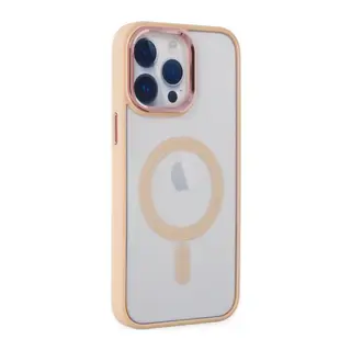 İphone 14 Pro Kılıf Room Magneticsafe Silikon - Pudra