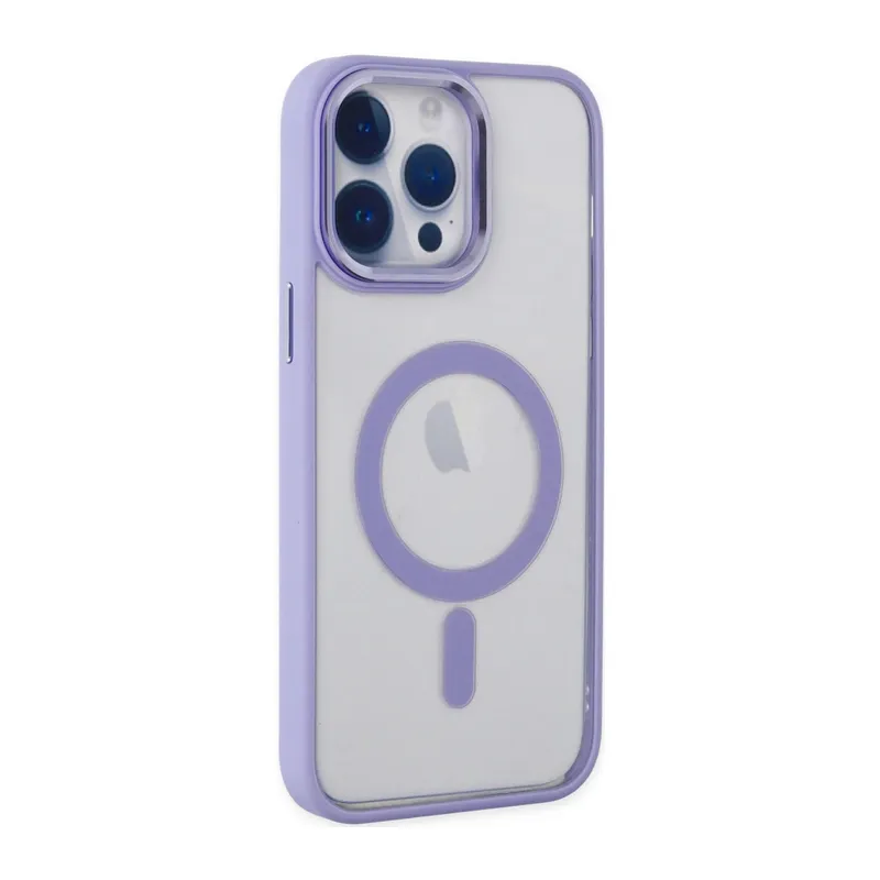 İphone 14 Pro Kılıf Room Magneticsafe Silikon - Lila
