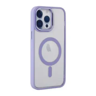 İphone 14 Pro Max Kılıf Room Magneticsafe Silikon - Lila