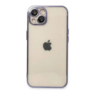 İphone 14 Kılıf Razer Lensli Silikon - Mor