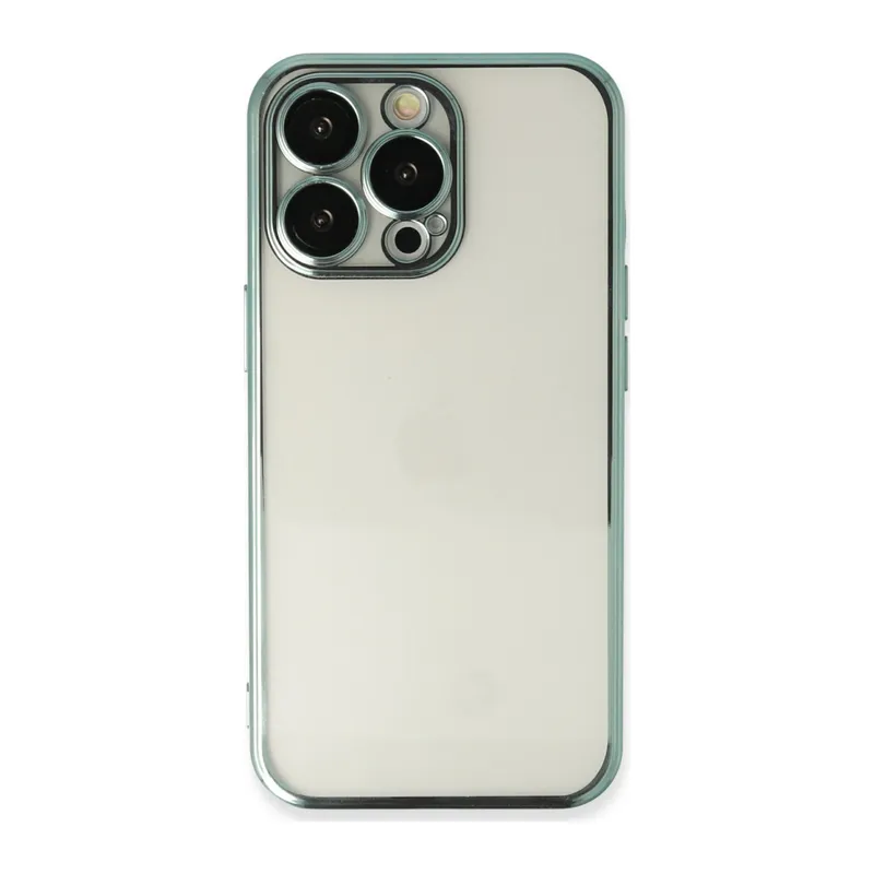 İphone 14 Pro Kılıf Razer Lensli Silikon - Yeşil