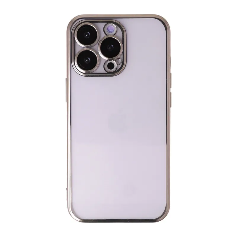 İphone 14 Pro Max Kılıf Razer Lensli Silikon - Gold
