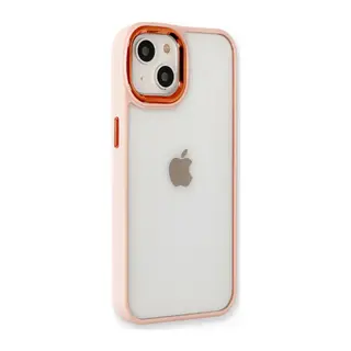 İphone 14 Plus Kılıf Dora Kapak - Pudra