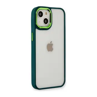 İphone 14 Plus Kılıf Dora Kapak - Haki Yeşil