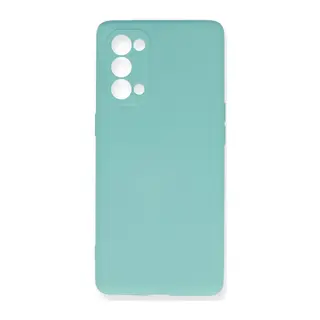 Oppo Reno 5 Pro Kılıf Nano İçi Kadife Silikon - Turkuaz