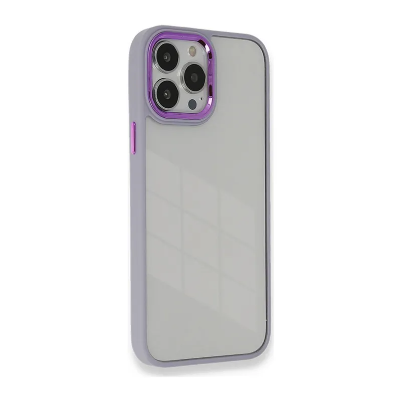 İphone 14 Pro Kılıf Dora Kapak - Lila