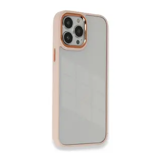 İphone 14 Pro Max Kılıf Dora Kapak - Pudra