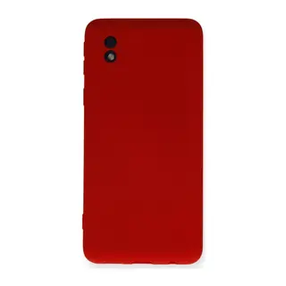 Galaxy A01 Core Kılıf Nano İçi Kadife Silikon - Kırmızı