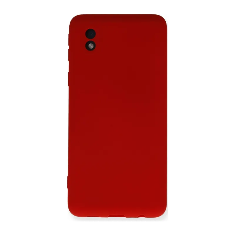 Galaxy A01 Core Kılıf Nano İçi Kadife Silikon - Kırmızı