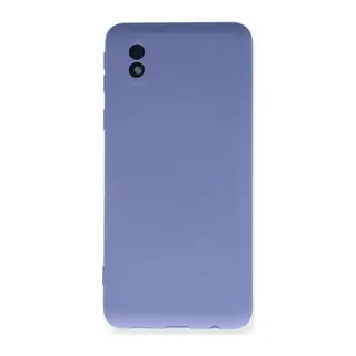 Galaxy A01 Core Kılıf Nano İçi Kadife Silikon - Lila
