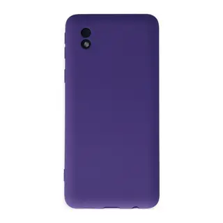 Galaxy A01 Core Kılıf Nano İçi Kadife Silikon - Mor