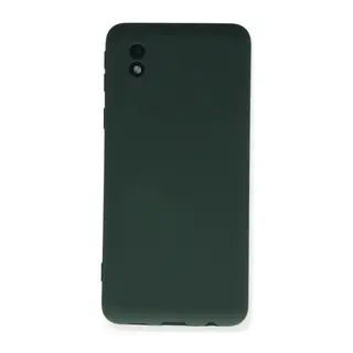Galaxy A01 Core Kılıf Nano İçi Kadife Silikon - Koyu Yeşil