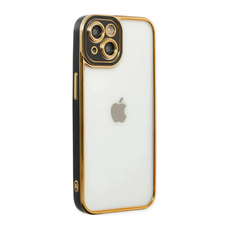 İphone 14 Plus Kılıf Liva Lens Silikon - Siyah