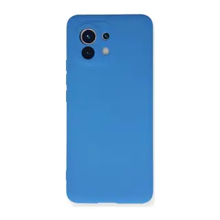 Xiaomi Mi 11 Kılıf Nano İçi Kadife Silikon - Mavi
