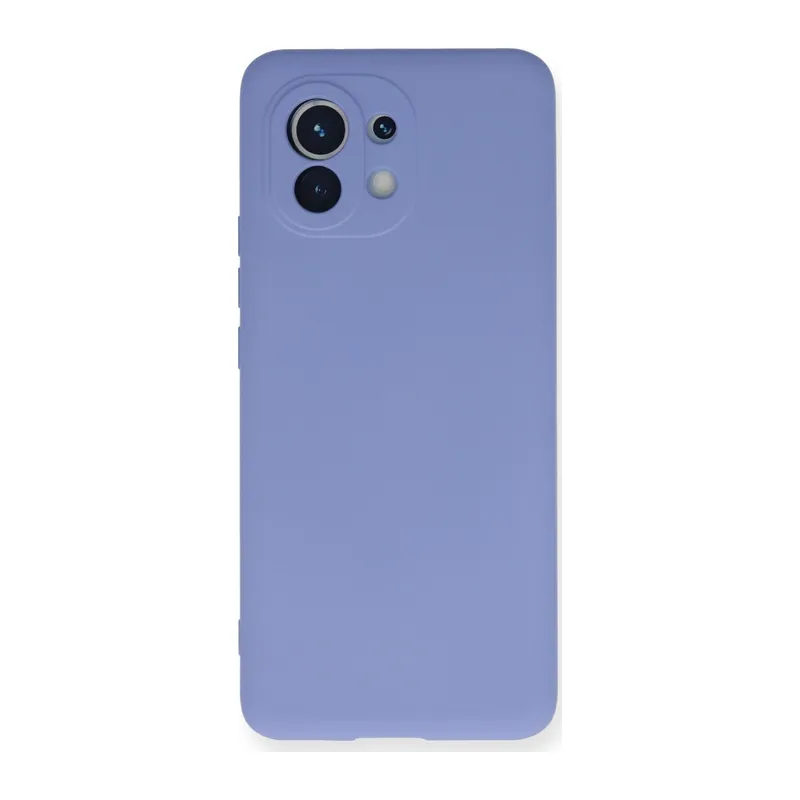 Xiaomi Mi 11 Kılıf Nano İçi Kadife Silikon - Lila