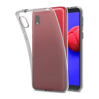 Galaxy A01 Core Kılıf Lüx Şeffaf Silikon