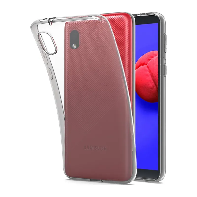 Galaxy A01 Core Kılıf Lüx Şeffaf Silikon