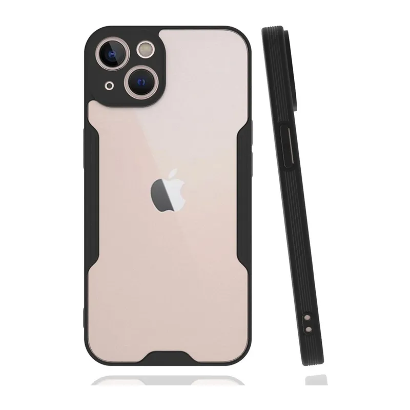 İphone 14 Plus Kılıf Platin Silikon - Siyah