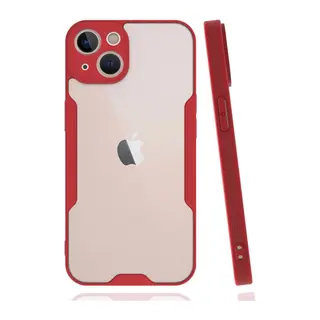 İphone 14 Plus Kılıf Platin Silikon - Kırmızı